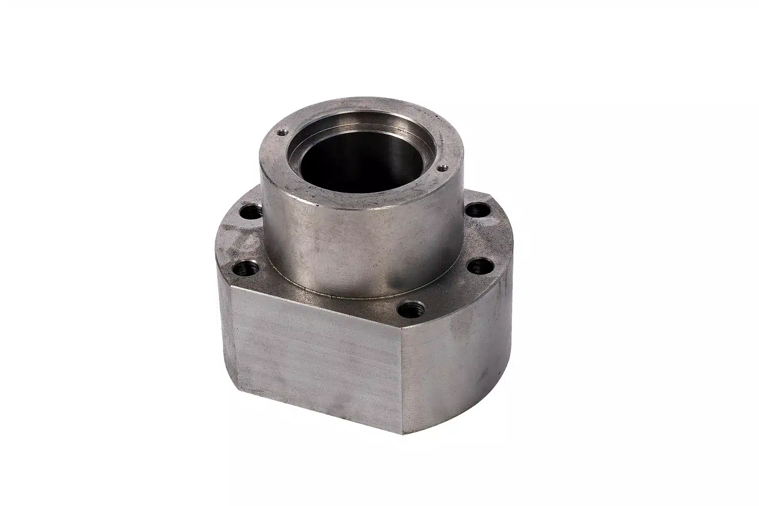 Sand blasted metal part with uniform matte surface finish