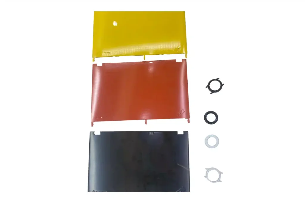 Surface finishing color samples for custom machined parts