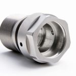 带螺纹连接的 CNC 车削铝制部件