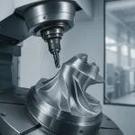 Máquina CNC de 5 ejes para el corte de piezas aeroespaciales complejas