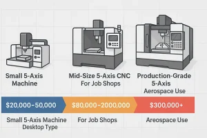 5 Axis CNC Machine Cost Comparison Chart for Different Configurations
