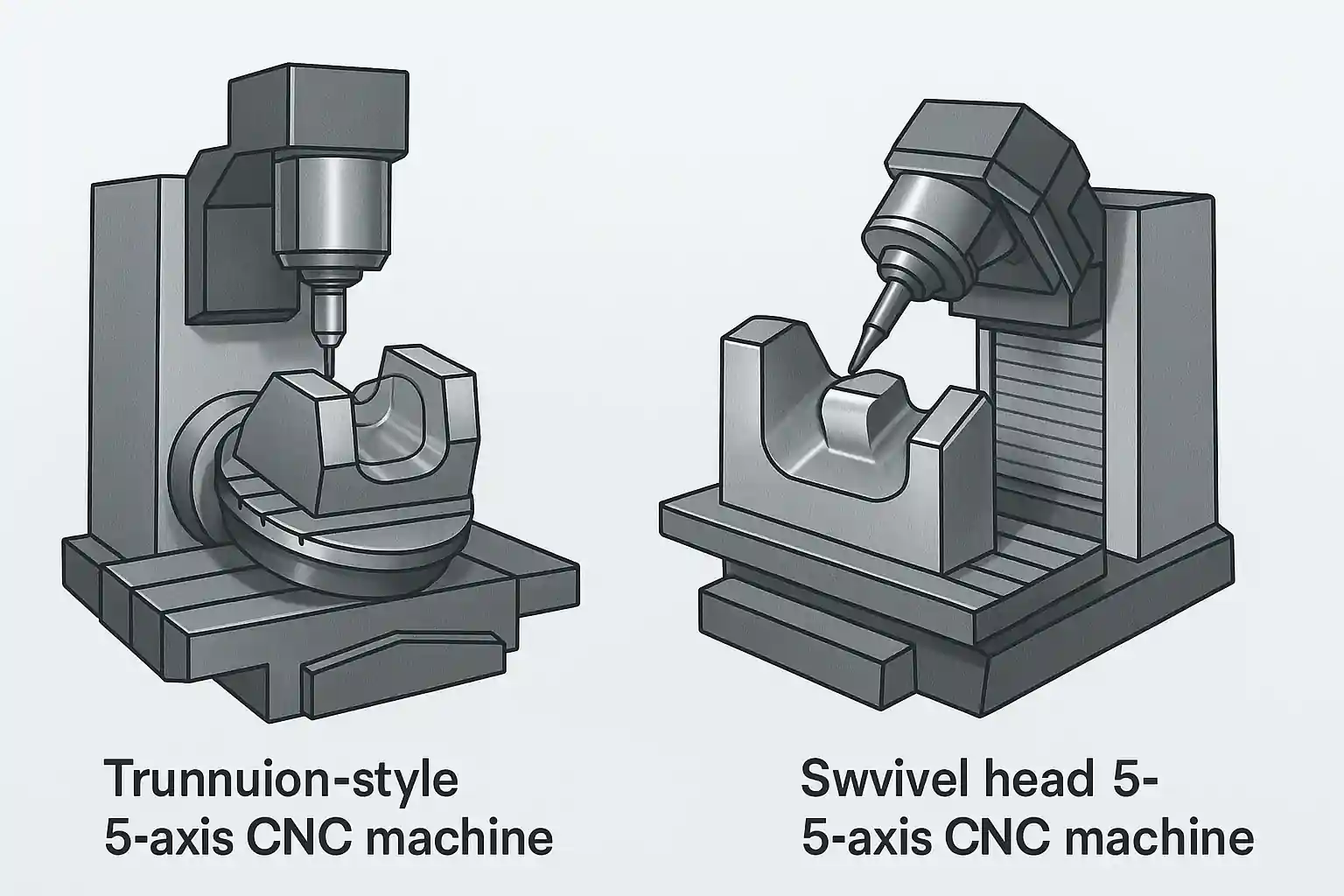 Comparison of vertical and horizontal 5-axis machines