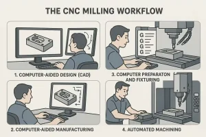 CNC Milling Workflow Steps