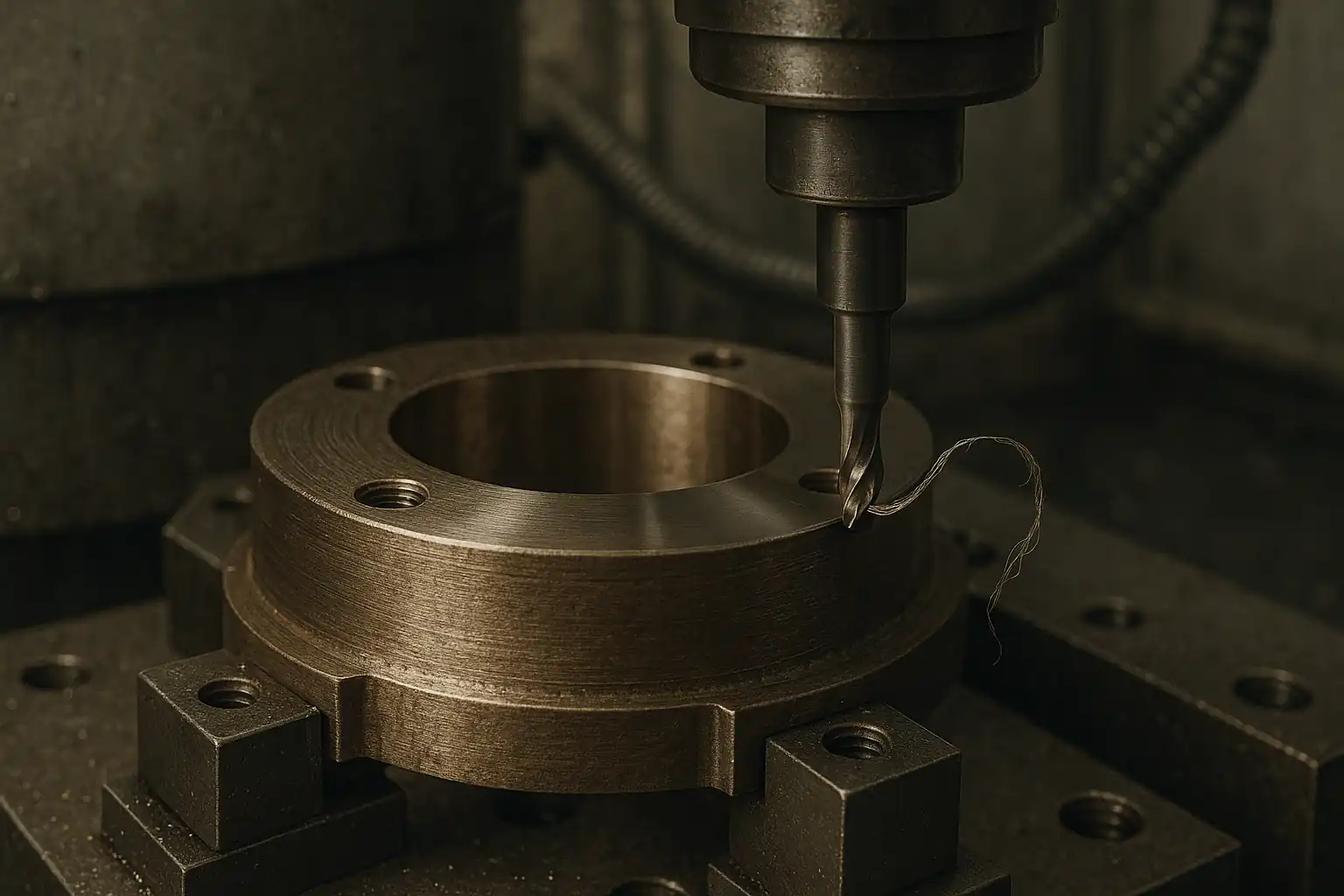 Proceso de acabado CNC del bronce