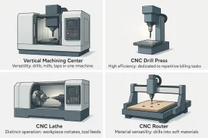CNC-Bohrmaschinen-Typen