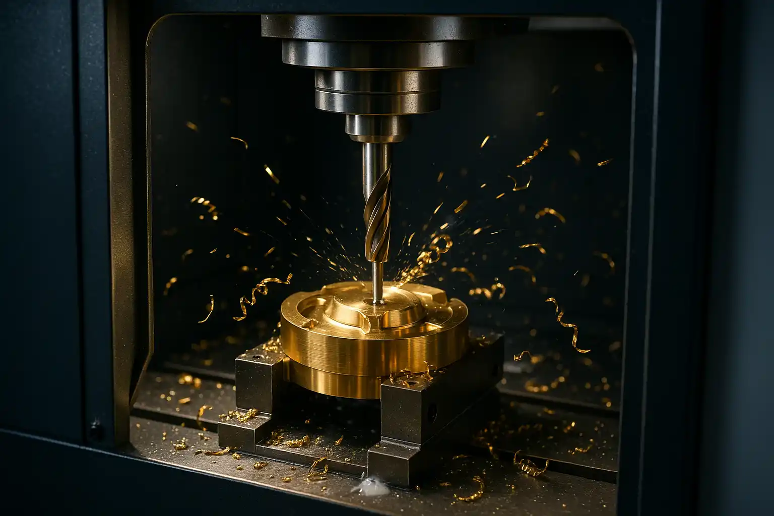 Proceso de mecanizado CNC del latón