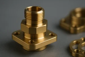 Peça de latão maquinada por CNC