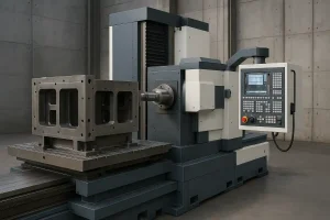 Caixa de fundição para mandriladora horizontal