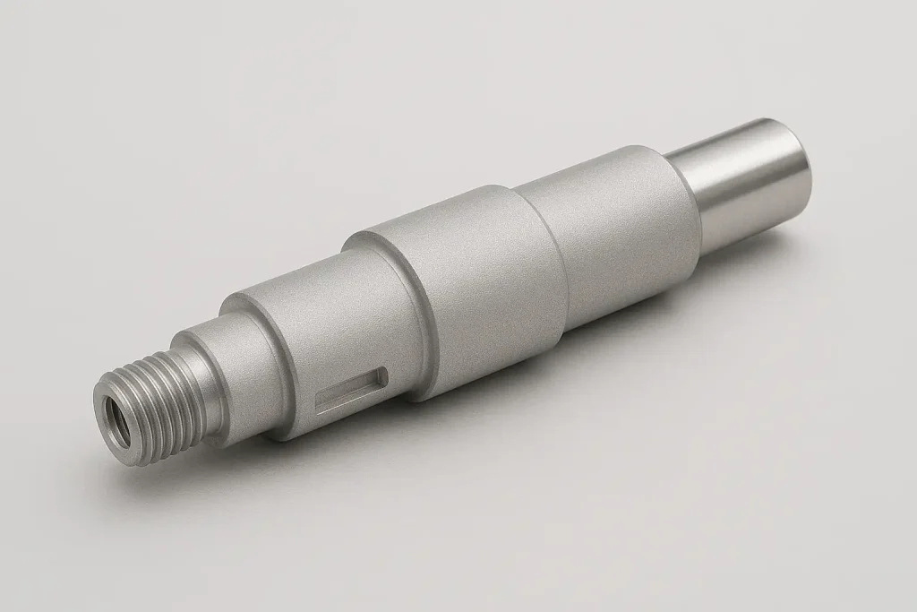 Aluminum Control Shaft with Bead Blasted Matte Finish for Surface Uniformity