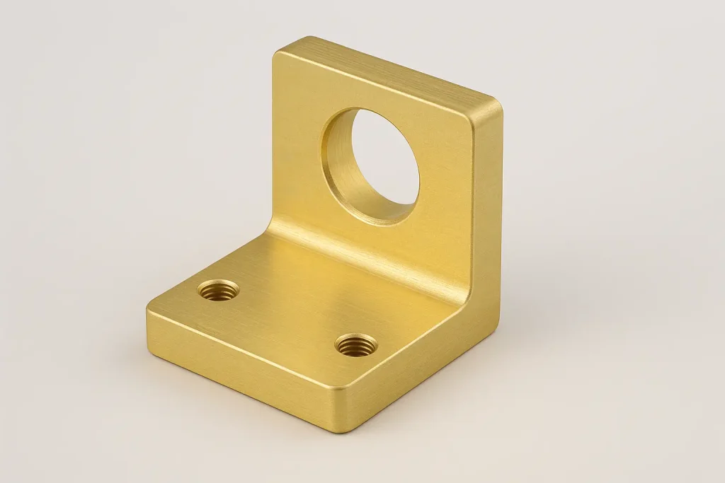 Yellow Chromate Conversion (Chem Film) on Aluminum Sensor Mounting Bracket