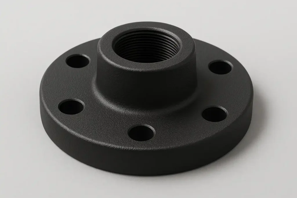 Black Powder Coated Aluminum Pipe Flange for High Durability and Corrosion Protection