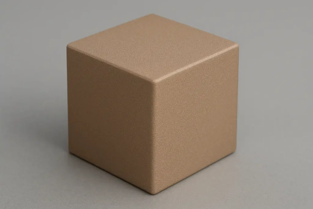 Sand Blasted Copper Block, Uniform Matte Finish