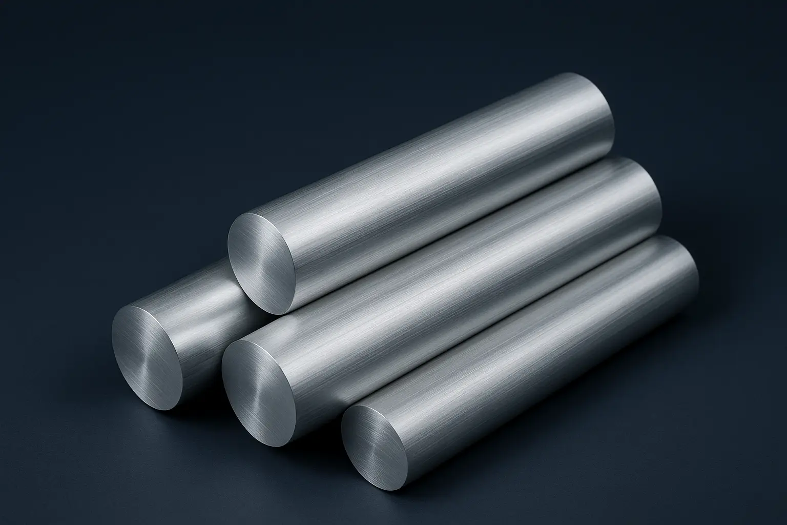 CNC加工が可能な工業用アルミニウム合金丸棒のスタック