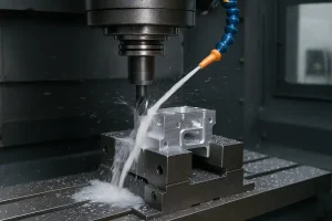 精密加工用クーラントを使用したアルミニウム合金部品のCNCフライス加工