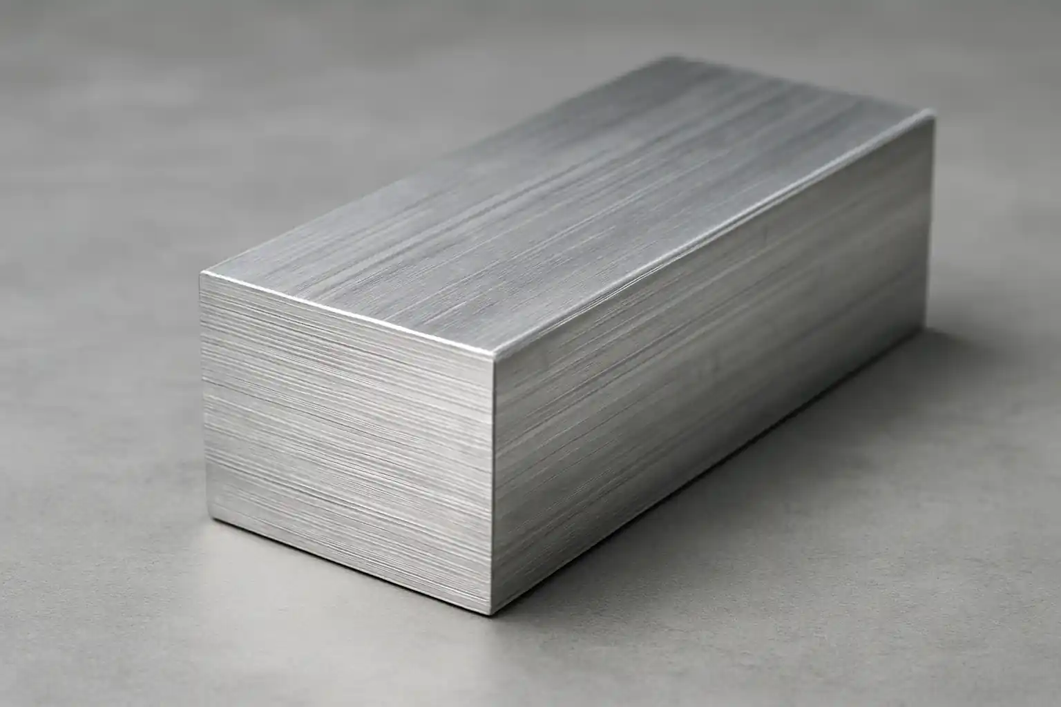 Matériau en aluminium solide utilisé pour illustrer la conductivité électrique dans les applications d'ingénierie