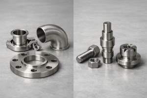 Industrial parts image showing typical applications of 316 and 416 stainless steel