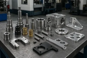 CNC machined parts made from bar stock and plate stock