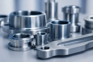 Soft machining application examples showing precision sleeves bushings flanges and machined metal parts
