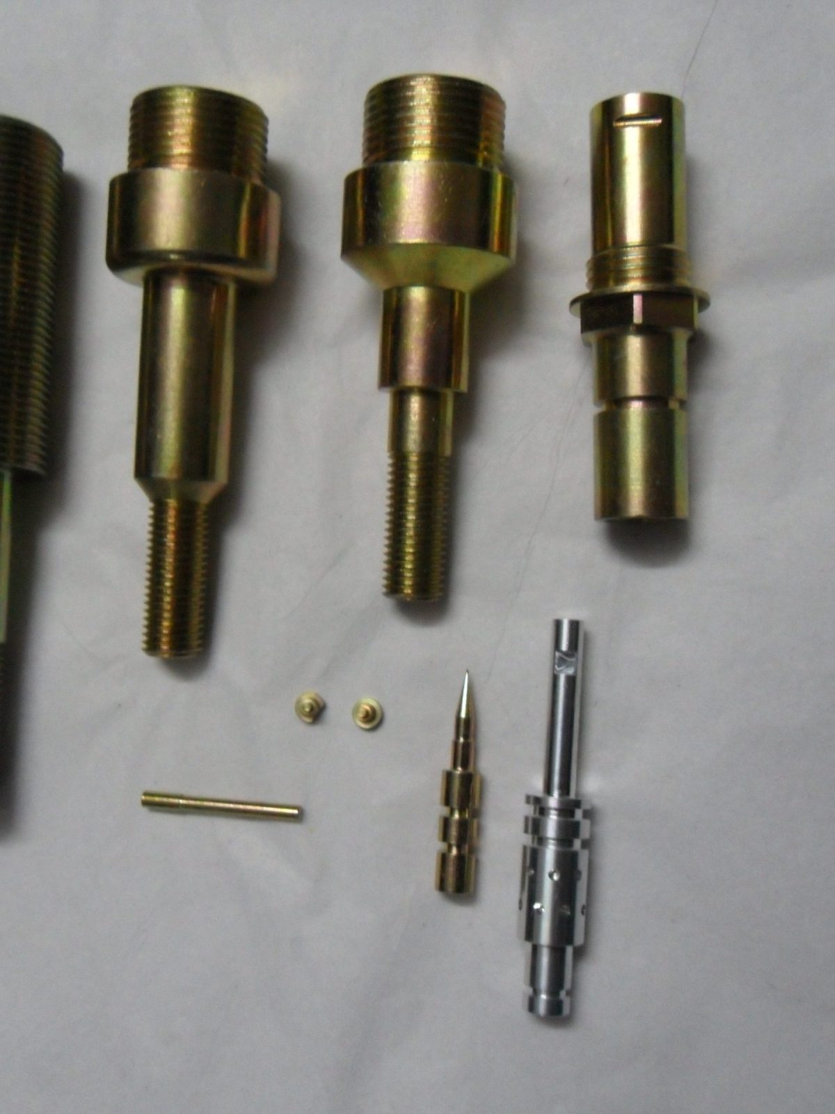 Precision machined shafts and pins - brass and stainless steel components